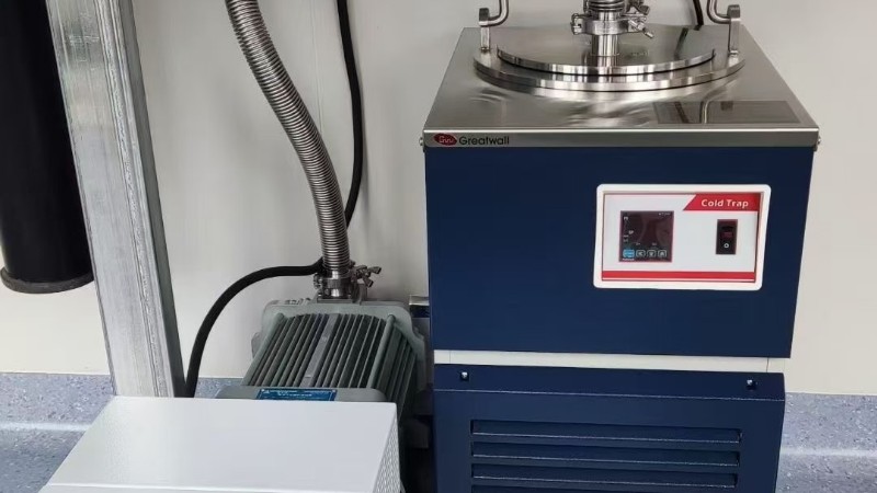 冷阱配套螺桿真空泵使用